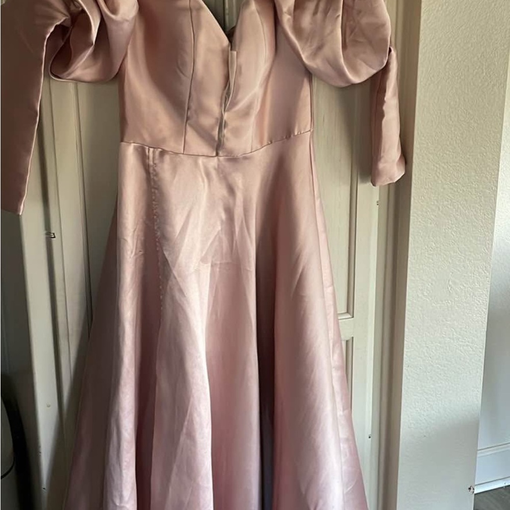 Elegant Pink Evening Gown